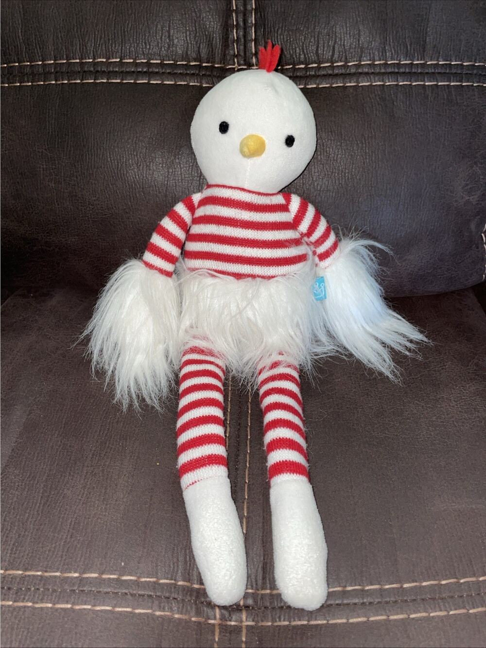 The Manhattan Toy Co. Luxe Twiggies Carl Chicken Plush 16" Stuffed Animal